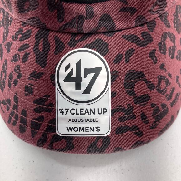 47 Black White Wine Cheetah Animal Print Hawkeye Iowa University Embroidered Hat - Picture 7 of 12